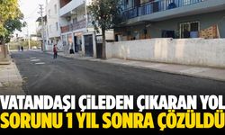 Vatandaşı çileden çıkaran yol sorunu 1 yıl sonra çözüldü