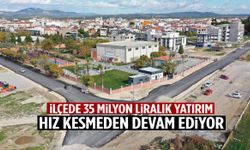 Manisa’nın ilçesinde 35 milyon liralık yatırım hızla devam ediyor!