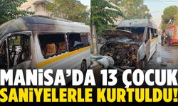 Manisa’da şoför dehşet anlarını anlattı! 13 çocuk saniyelerle kurtuldu