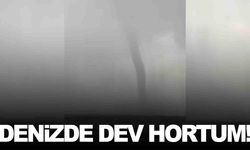 Marmaris’te denizde dev hortum... Gören telefona sarıldı