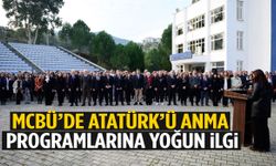 MCBÜ’de Atatürk’ü anma programlarına yoğun ilgi