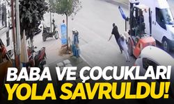 Mersin’de forklift dehşeti: Baba ve çocukları yola savruldu