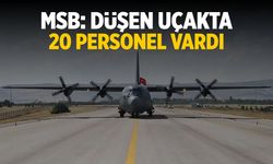 MSB: Düşen TSK Uçağında 20 Personel Vardı