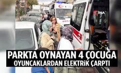 Parkta elektrik faciası… 4 çocuğa elektrik çarptı!