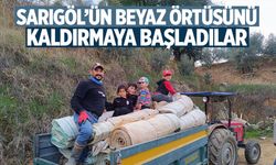 Sarıgöl'ün beyaz örtüsünü kaldırıyorlar