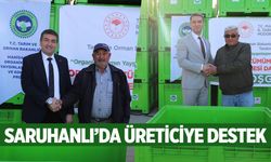 Saruhanlı’da üzüm üreticisine destek