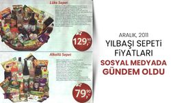 15 yıl öncesine ait yılbaşı sepeti fiyatları gündem oldu