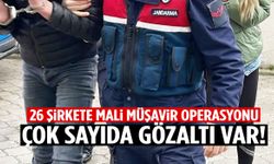 26 şirkete mali müşavir operasyonu! Çok sayıda gözaltı var