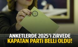 Anketlerde 2025’i zirvede kapatan parti belli oldu!