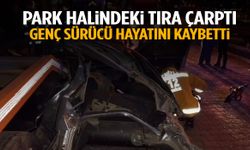 Denizli’de park halindeki tıra çarptı! Genç sürücü hayatını kaybetti