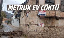 Ege’de facianın eşiğinden dönüldü… Metruk ev çöktü!