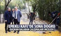 Emekli Kafe’de sona doğru… Başkan Balaban çalışmaları inceledi