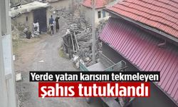 Eşini sokak ortasında döven saldırgan tutuklandı