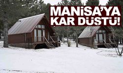 Manisa’da sezonun ilk kar yağışı etkili oldu... Yaylalar beyaza büründü