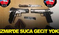 İzmir’de 112 aranan şahıs yakalandı, silah ve uyuşturucu ele geçirildi