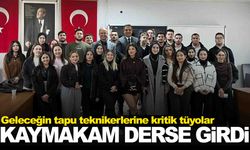 Kaymakam derse girdi, öğrencilere incelikleri öğretti!