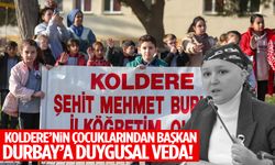 Koldere’nin çocuklarından Başkan Durbay’a duygusal veda!