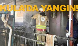 Manisa Kula’da müstakil evde yangın paniği!