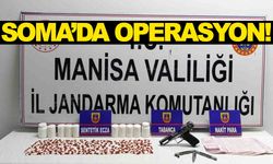 Manisa Soma’da uyuşturucu operasyonu: 428 adet sentetik ecza ele geçirildi