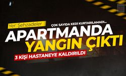 Manisa'da apartman yangını! 3 kişi hastanelik oldu...