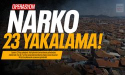 Manisa'daki narkotik operasyonunda 23 kişi yakalandı!