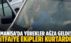 Manisa’da yürekler ağza geldi! İtfaiye ekipleri kurtardı…