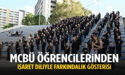 MCBÜ öğrencilerinden işaret dili ile anlamlı gösteri