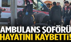 Ambulans şoförü kazada hayatını kaybetti