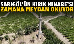 Sarıgöl’ün her yerinden görünüyor… Kırık minare asırlardır ayakta!