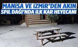Spil Dağı Milli Parkı’na mevsimin ilk karı düştü!