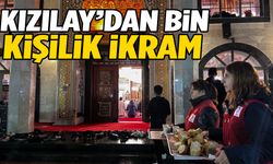 Kızılay’dan Regaip Kandili’nde 1000 kişiye sıcak ikram