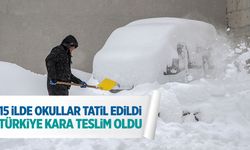 Türkiye kara teslim oldu! 15 ilde okullar tatil...