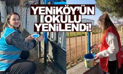 MCBÜ’lü gençlerden renkli dokunuş: Yeniköy’ün okulu yenilendi!