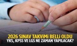 2026 sınav takvimi belli oldu! YKS, KPSS, LGS ve diğer sınavlar…