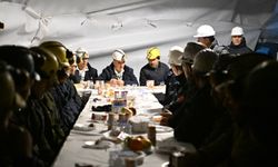 Maden ocağında yeni yıla girdiler