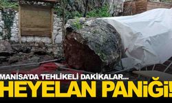 Manisa’da heyelan paniği… Ekipler derhal bölgeye gitti!