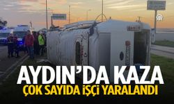 Aydın’da fabrika işçilerini taşıyan minibüs devrildi!