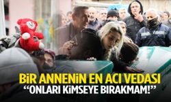 Bir annenin en zor anı… Babalarının öldürdüğü kardeşler yan yana toprağa verildi