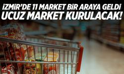 İzmir'de 11 market bir araya gelerek 'ucuz' market kuracak!