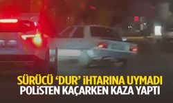 İzmir’de sürücü ‘dur’ ihtarına uymadı, kaçışı kazayla son buldu!