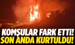 İzmir’de korku dolu anlar! Son anda yanmaktan kurtuldu