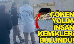 Manisa’da tüyler ürperten olay... Yağmur sonrası yol çöktü... İçinden insan kemikleri çıktı!