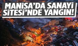 Manisa’da Sanayi Sitesi’nde yangın! Atölye alevlere teslim oldu!