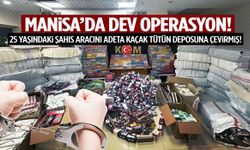 Manisa’da araç adeta kaçak sigara deposu çıktı! 79 bin kaçak sigara…