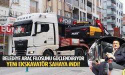 Manisa’da belediye araç filosunu güçlendiriyor! Yeni ekskavatör sahaya indi