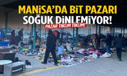 Manisa’da dondurucu soğuğa rağmen bit pazarına yoğun ilgi