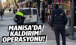 Manisa’da kaldırım operasyonu… Ceza yağdı!
