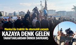 Manisa’da kazaya denk gelen Kütahyaspor taraftarı yaralı sürücüye koştu