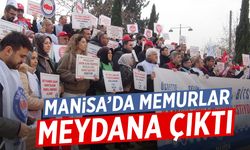 Manisa'da memurlar meydana çıktı!