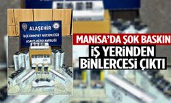 Manisa’da şok baskın! İş yerinden binlercesi çıktı…